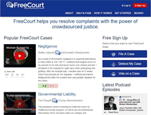 Tablet Screenshot of freecourt.com